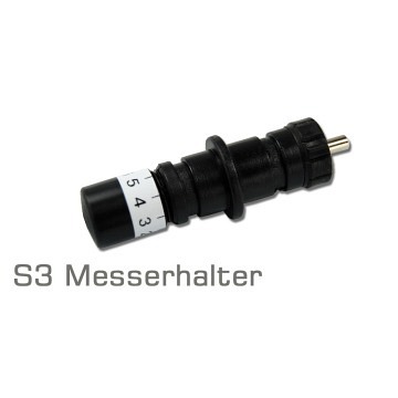 S3 Messerhalter aus Plastik für 2,5mm Messer [Abverkauf]