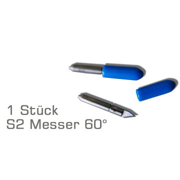 S2 Messer Blau 60° CB20-K60-1 [Abverkauf]