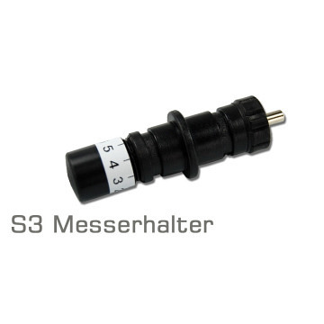 S3 Messerhalter aus Plastik für 2,5mm Messer [Abverkauf]